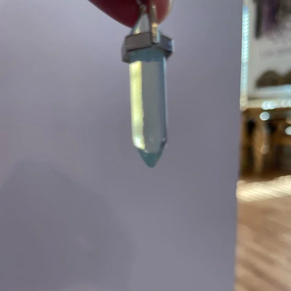 NWOTS Opalite Hexagon Point Pendulum Pendant Chakra Reiki Healing Amulet - Picture 4 of 4